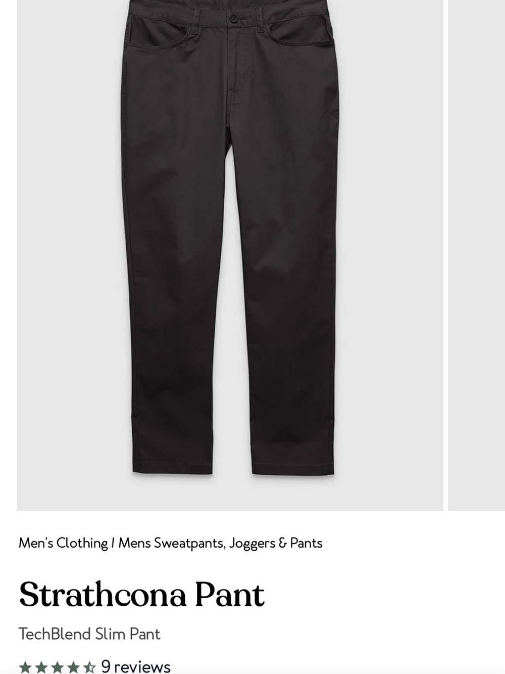 TechBlend Slim Men's Pants - Black